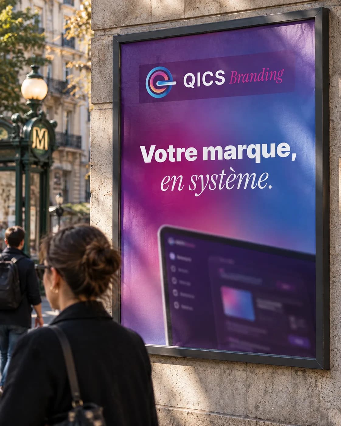 Le territoire QICS Branding en affichage