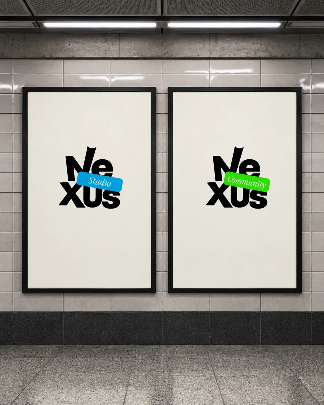 Deux affiches, une architecture de marque