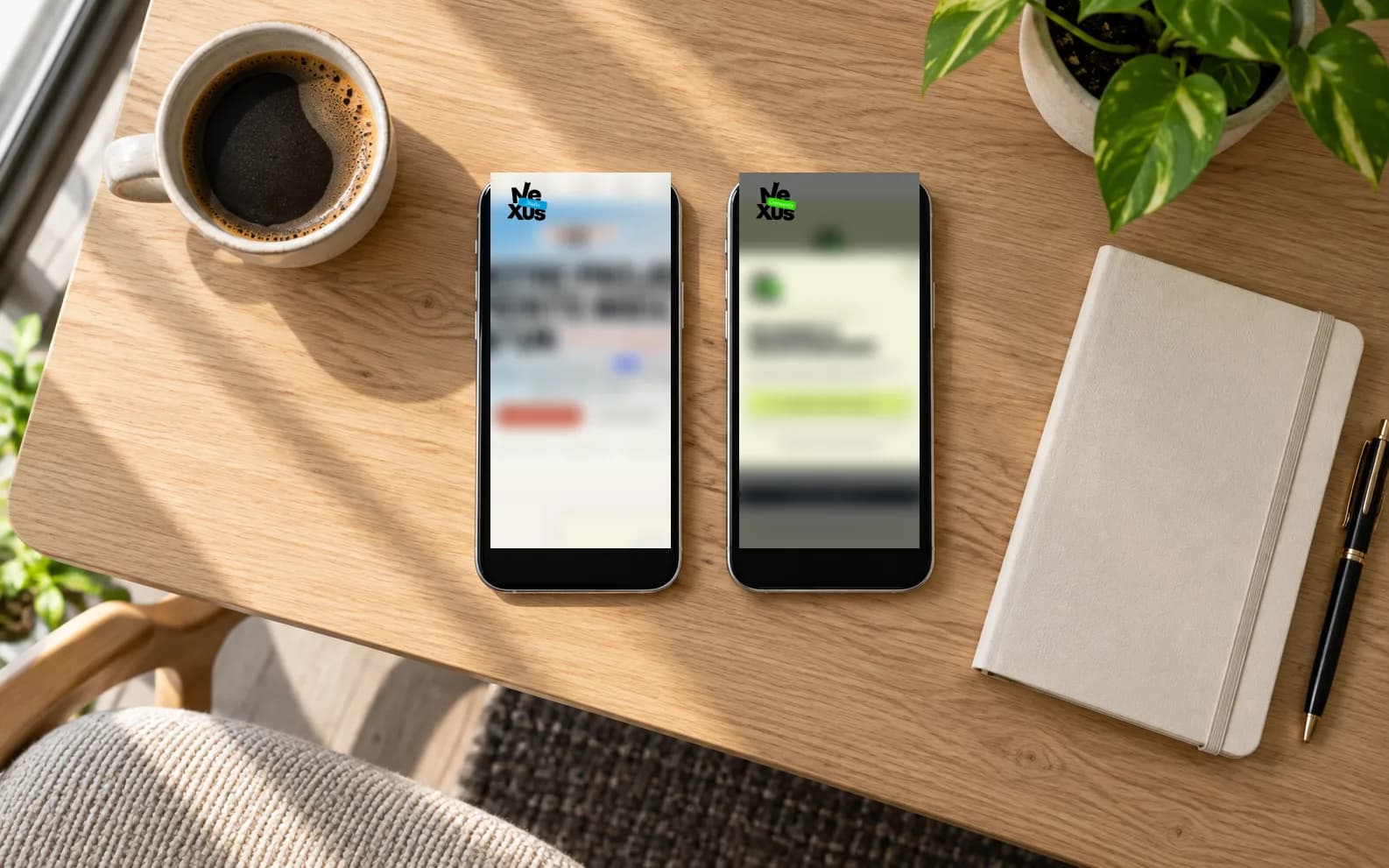 Deux parcours sur mobile