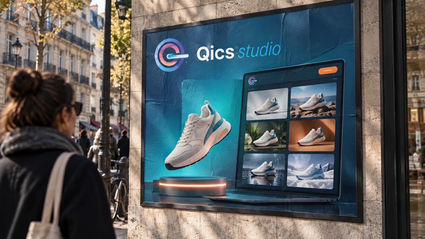 Une affiche pour présenter QICS Studio