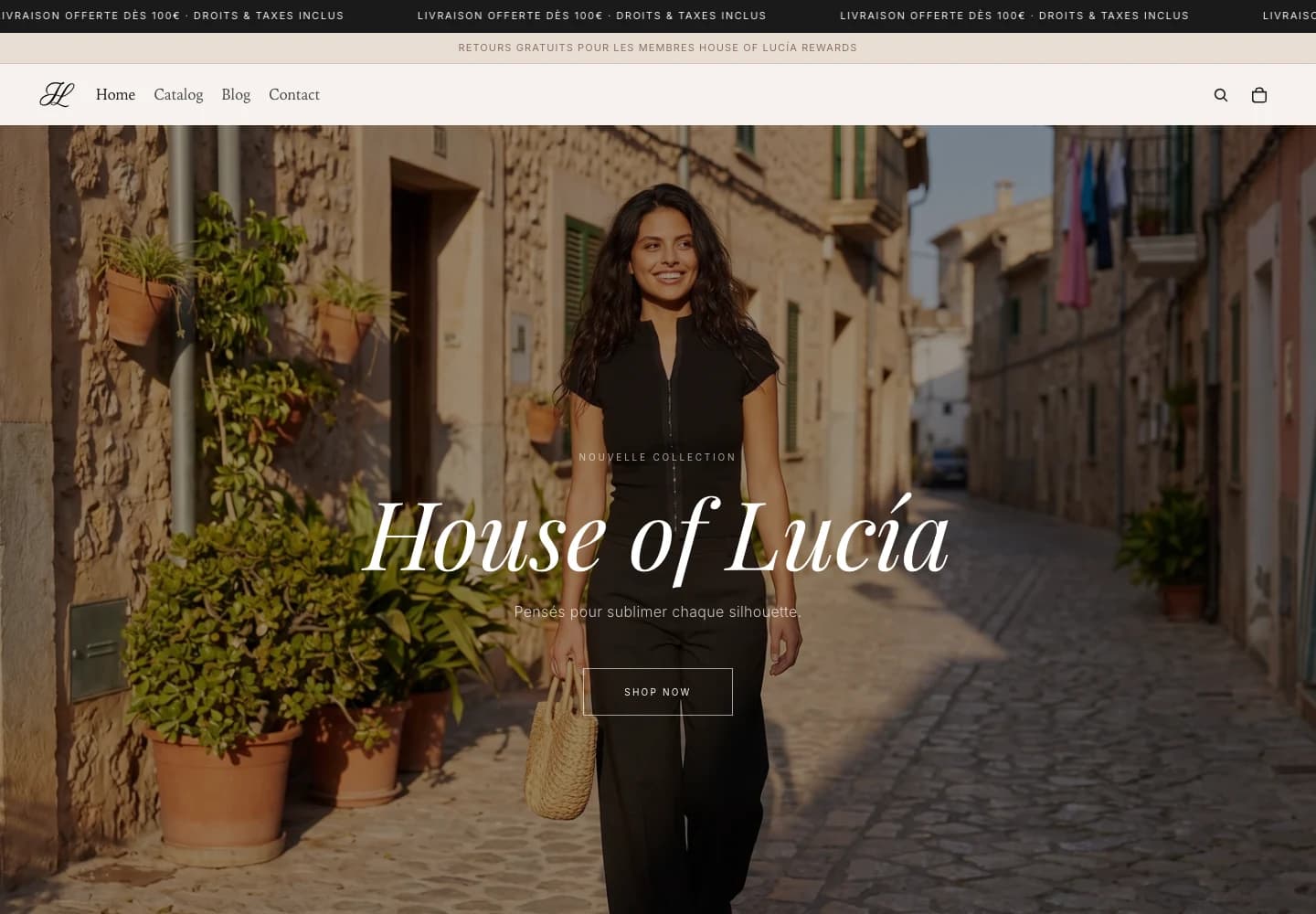 House of Lucia · Une boutique au rythme de la collection.
